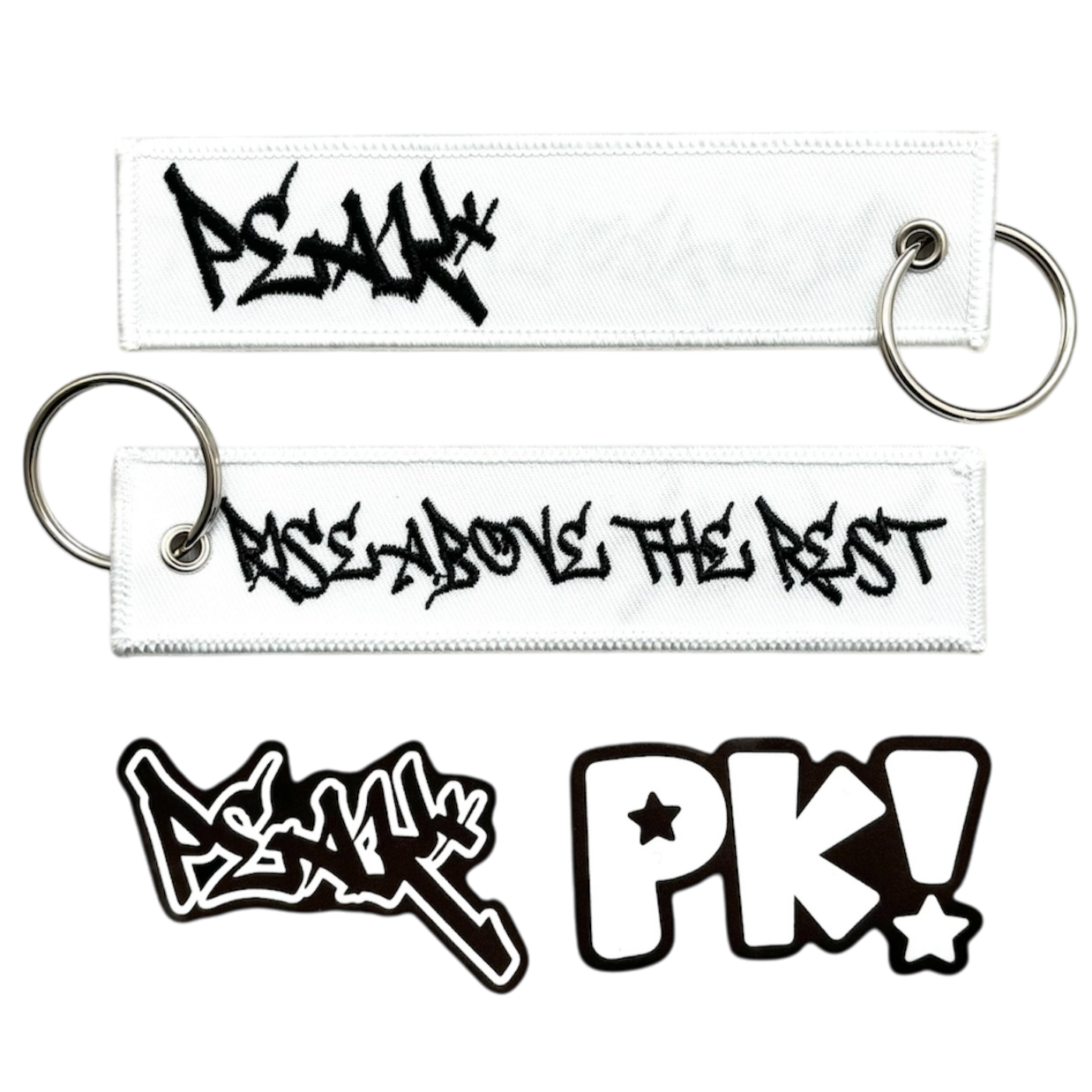 Peak Keychain and Sticker Pack