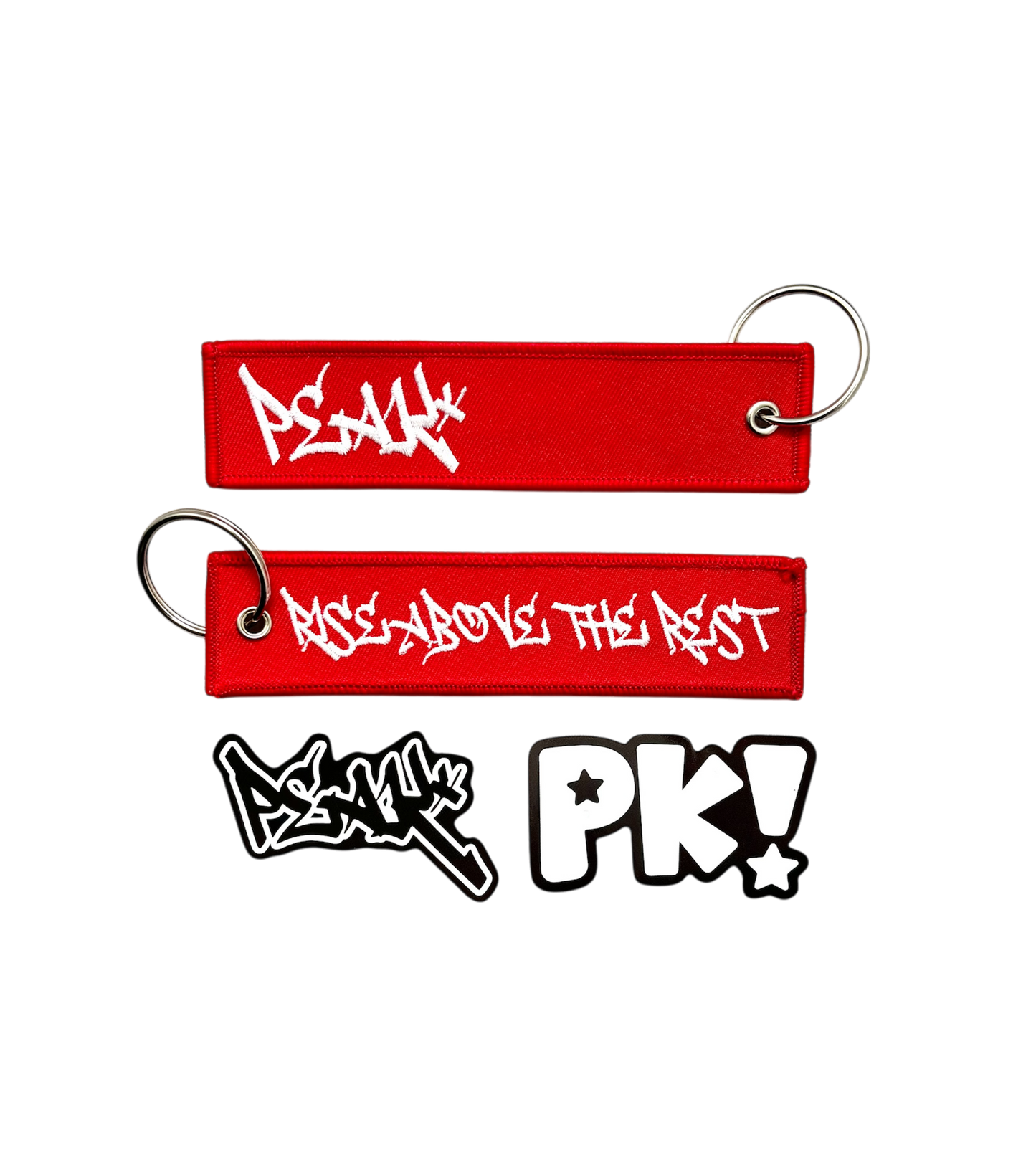 Peak Keychain and Sticker Pack