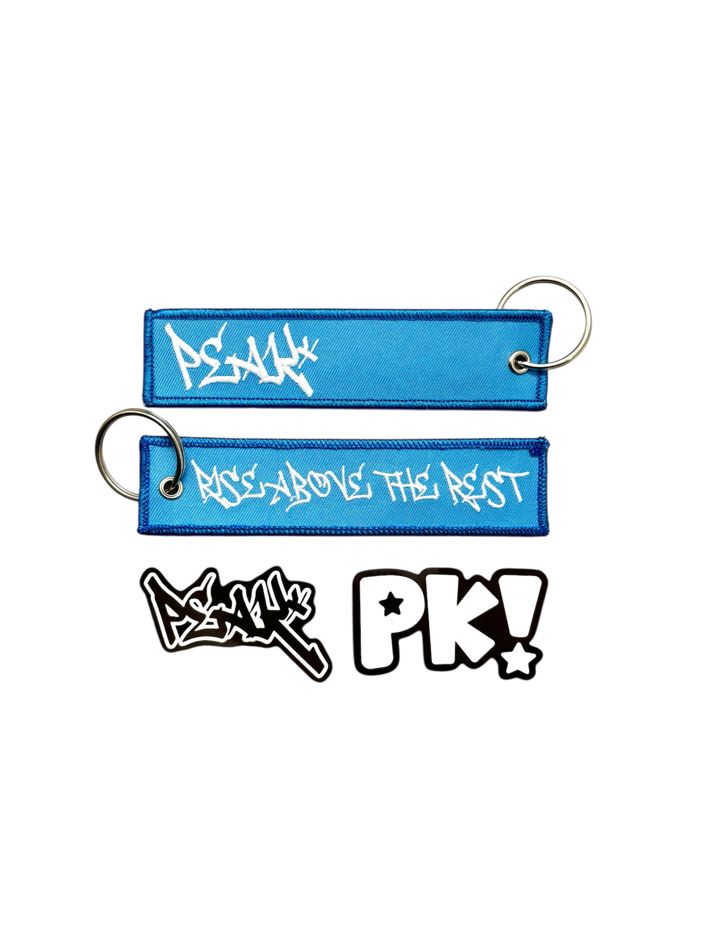 Peak Keychain and Sticker Pack