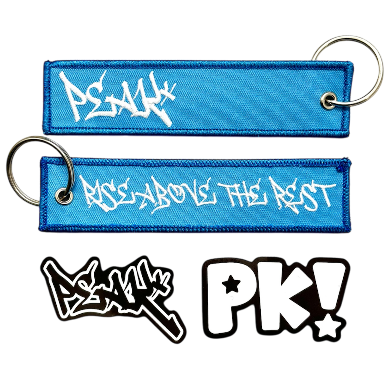 Peak Keychain and Sticker Pack