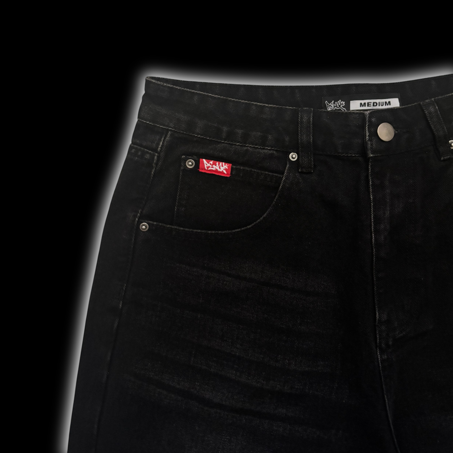 Peak Baggy Jorts - Black