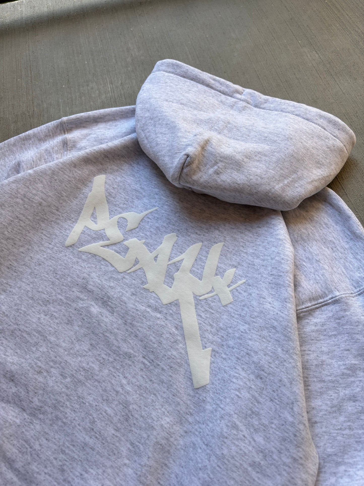 Peak* Puff Print Hoodie - Gray