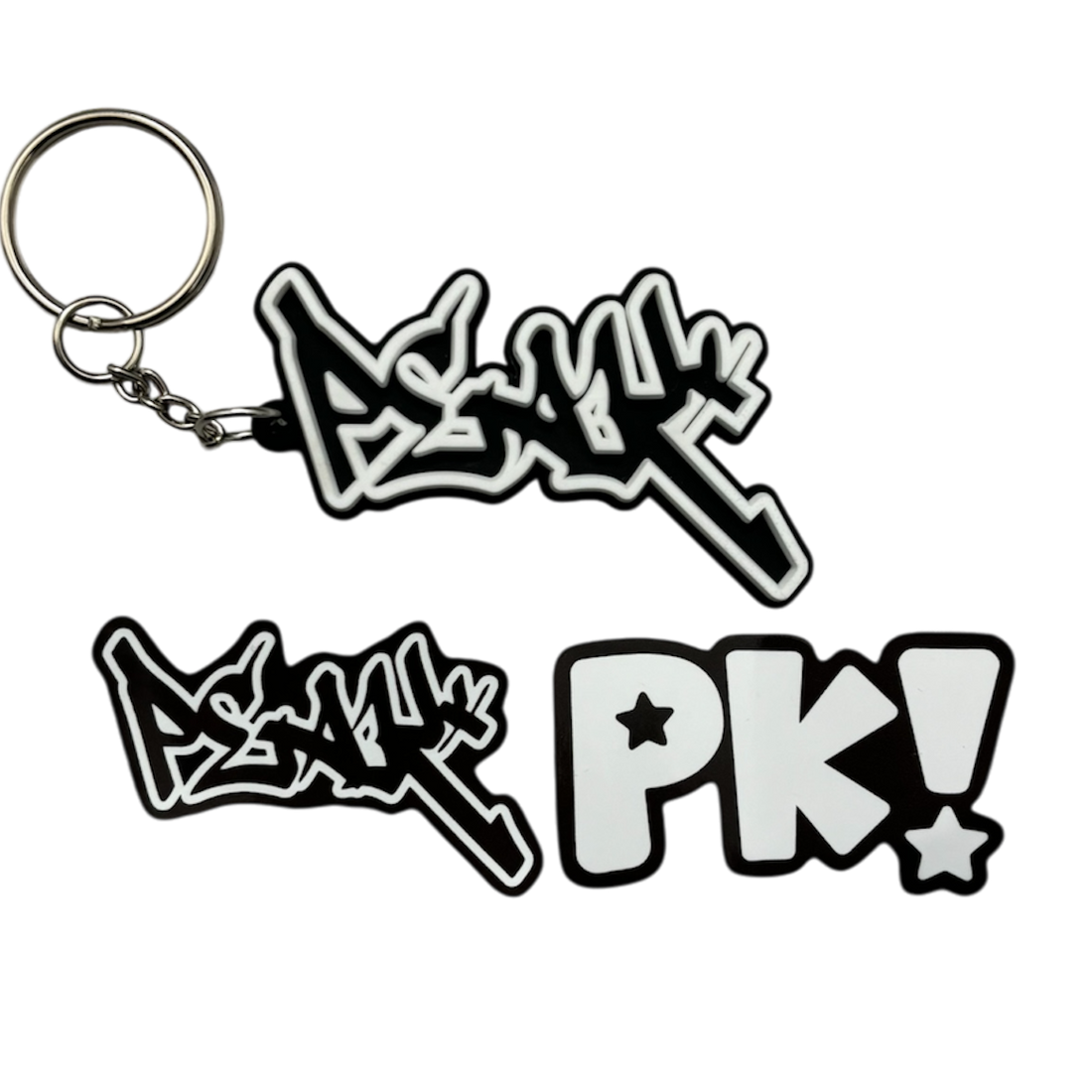 3D Peak Keychain and Sticker Pack