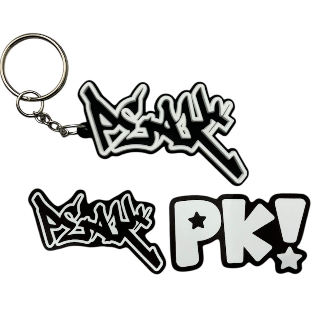 Sticker Keychain 3D Peak Keychain and Sticker Pack