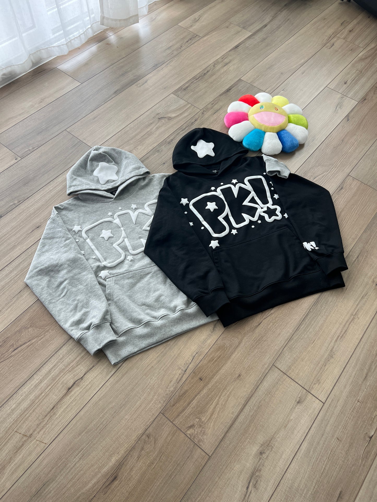 Puff Print PK! Hoodie (Black)