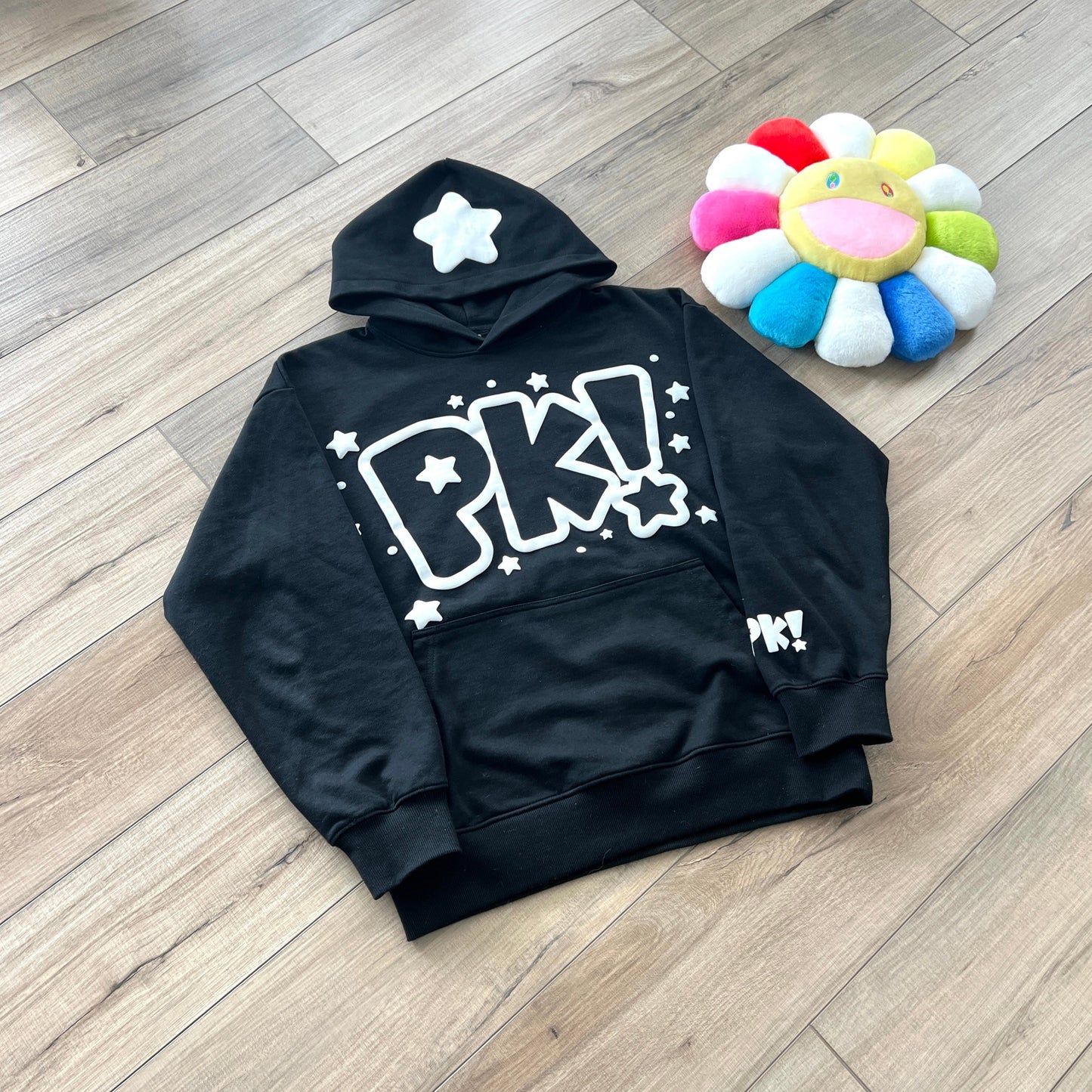 Puff Print PK! Hoodie (Black)