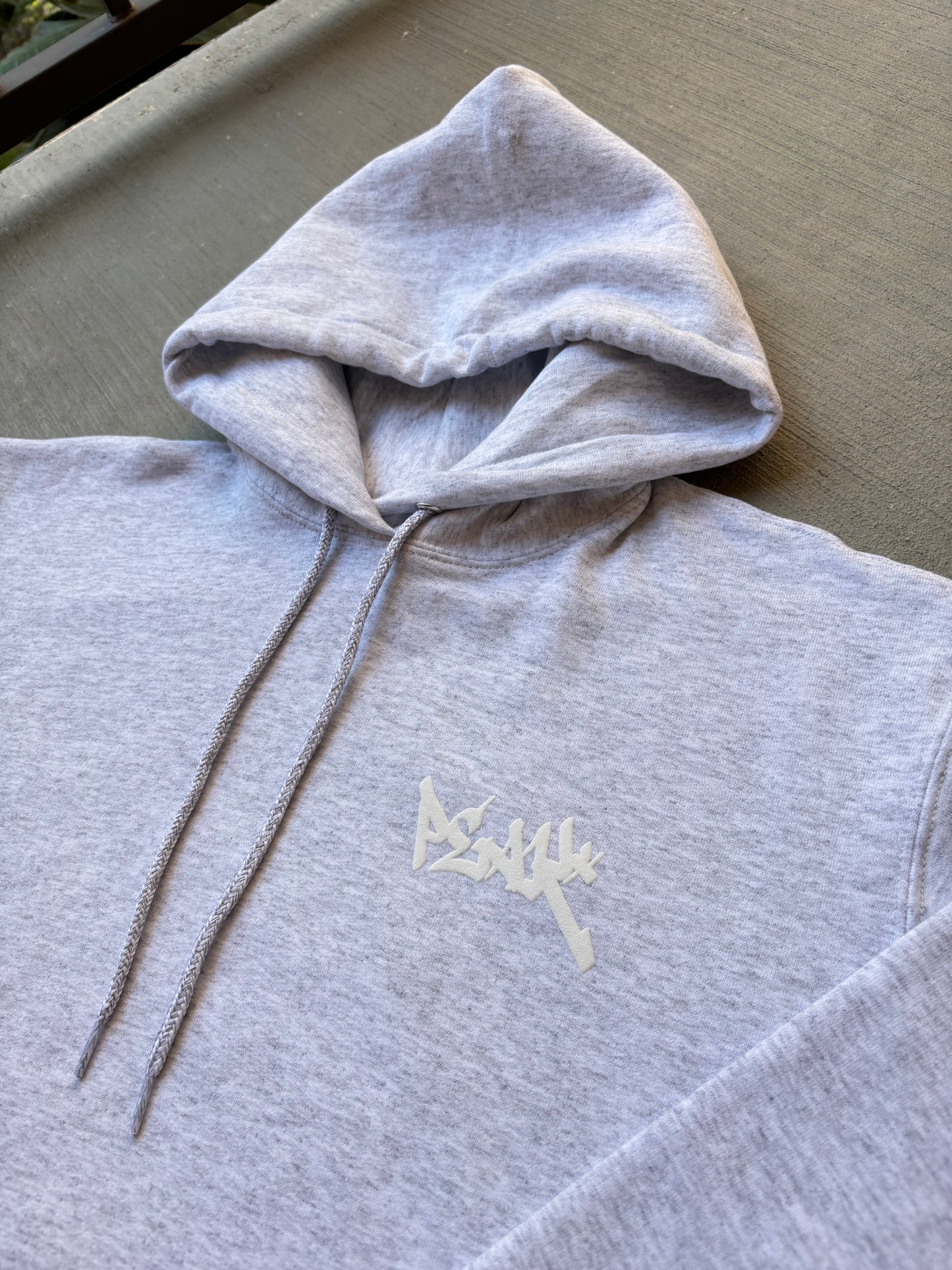 Peak* Puff Print Hoodie - Gray