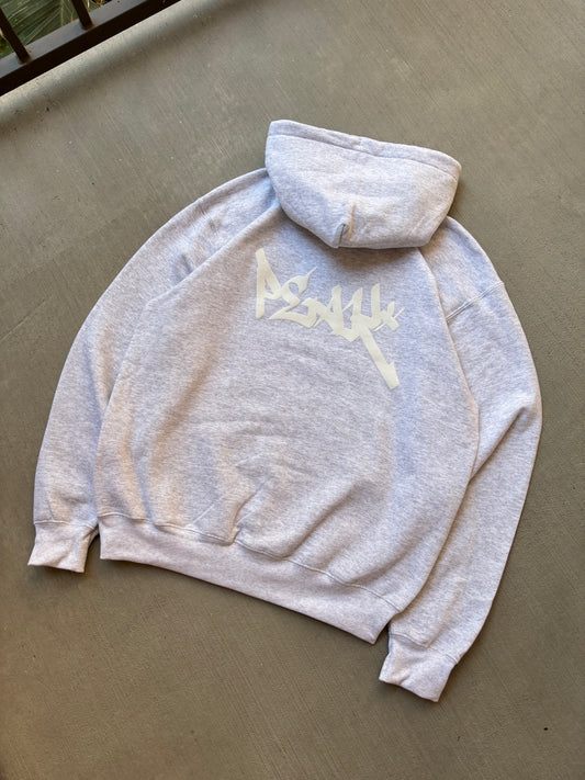 Peak* Puff Print Hoodie - Gray