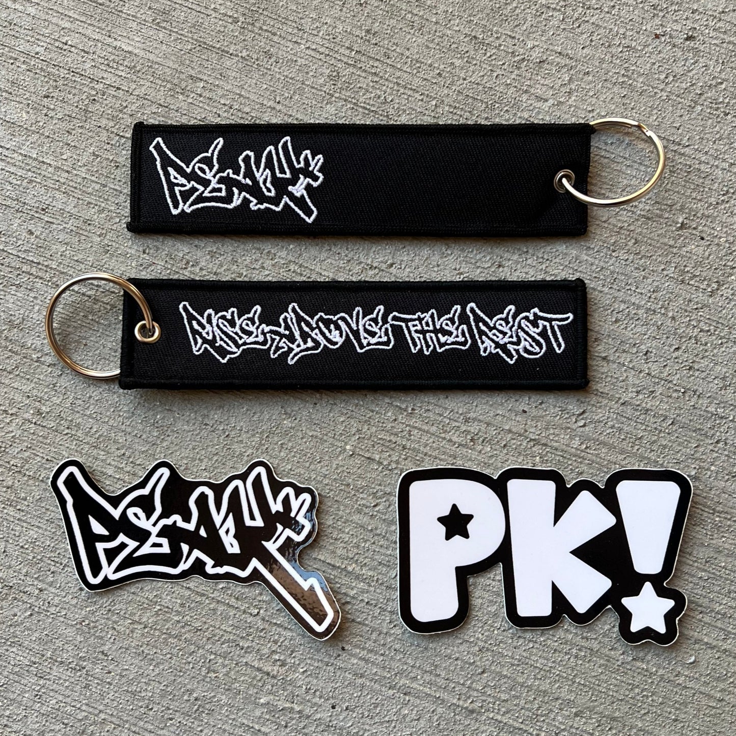 Peak Keychain and Sticker Pack