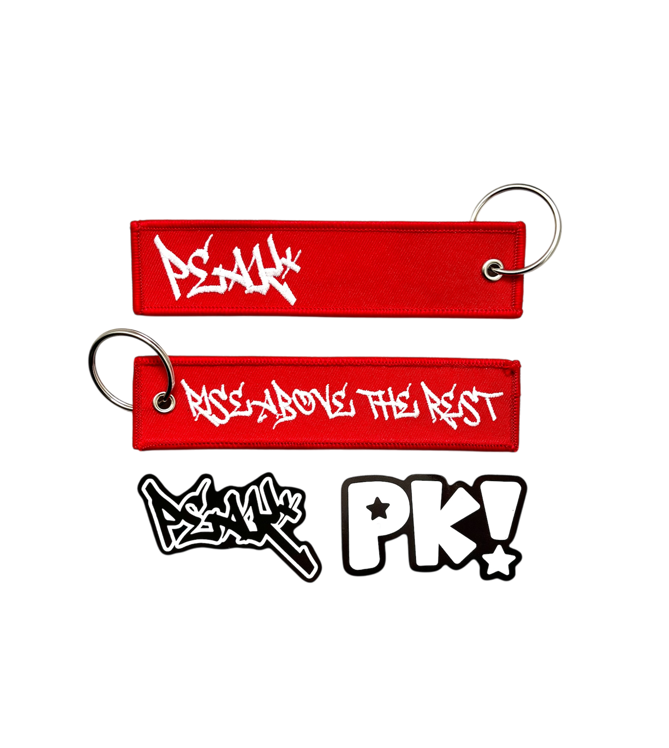 Peak Keychain and Sticker Pack