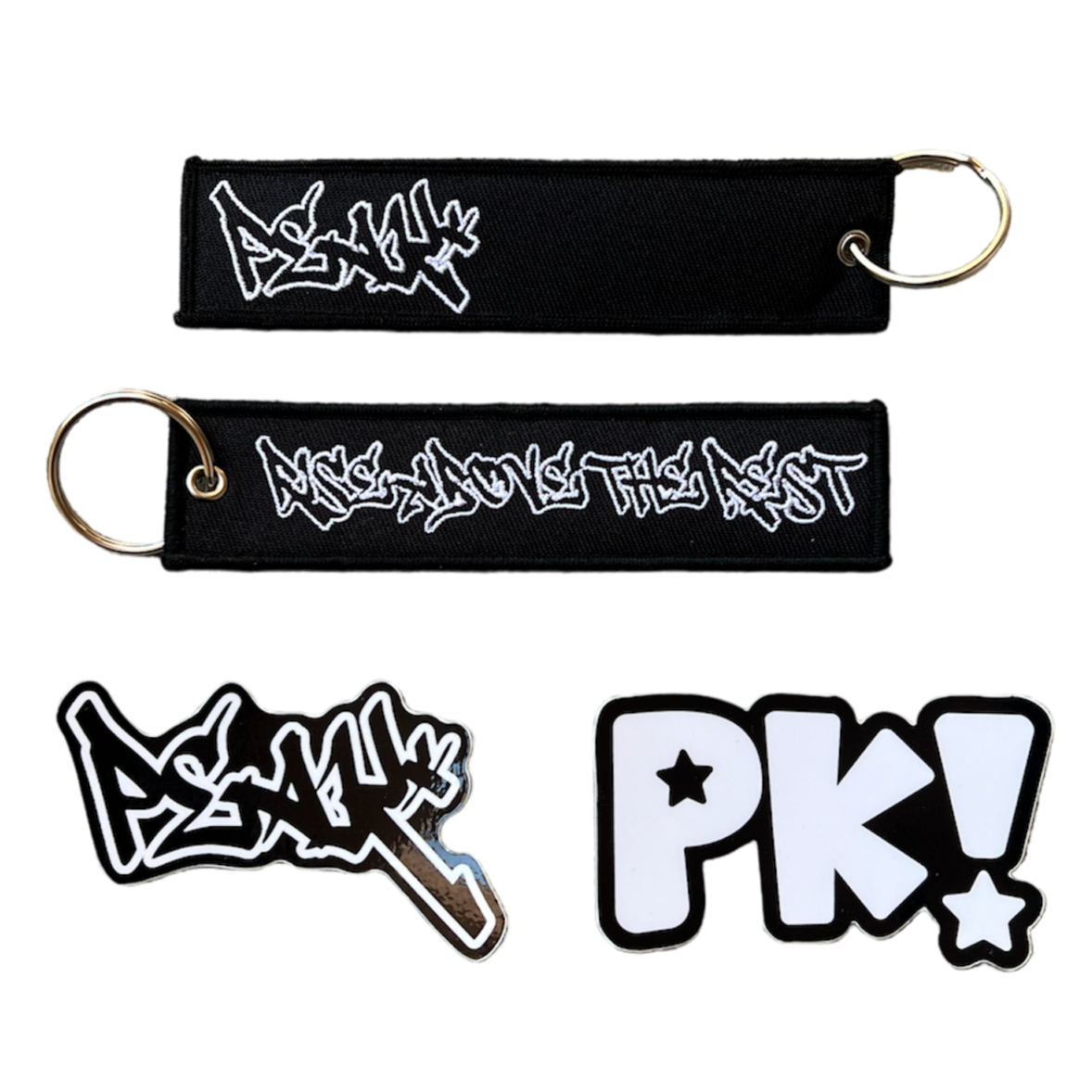 Peak Keychain and Sticker Pack