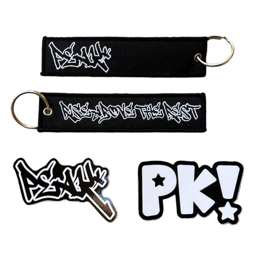 Peak Keychain and Sticker Pack
